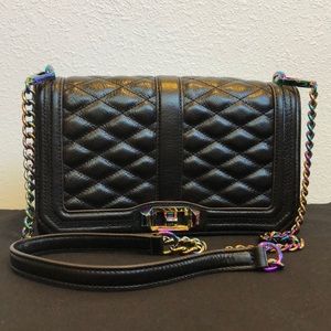 Rebecca Minkoff Oil Slick Iridescent Love NWT